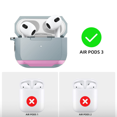 Συμβατή προστατευτική θήκη AirPods 3ης γενιάς, πλήρως ανθεκτική στις πτώσεις 1