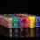 ZTGD100Pcs14mm χρωματιστό διαφανές ακρυλικό παιχνίδι ζάρια κλαμπ μπαρ αξεσουάρ πάρτι 7