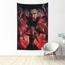 Doctor Strange Anime Tapestry Poster Bedroom Decorative Wall Hanging For Teenage Boys And Girls Dormitory Living Room Decoration (60inx40in)