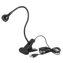 Lampe de bureau à pince ZPSHYD, lampe LED flexible USB à col de cygne, idéale pour la lecture au lit, les études et les soins oculaires.