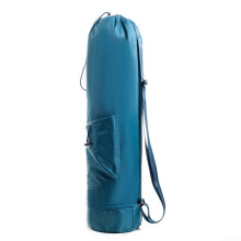 Waterproof Yoga Mat Bag with Adjustable Strap and Bottle Holder for Fitness, Running, Yoga – Blue