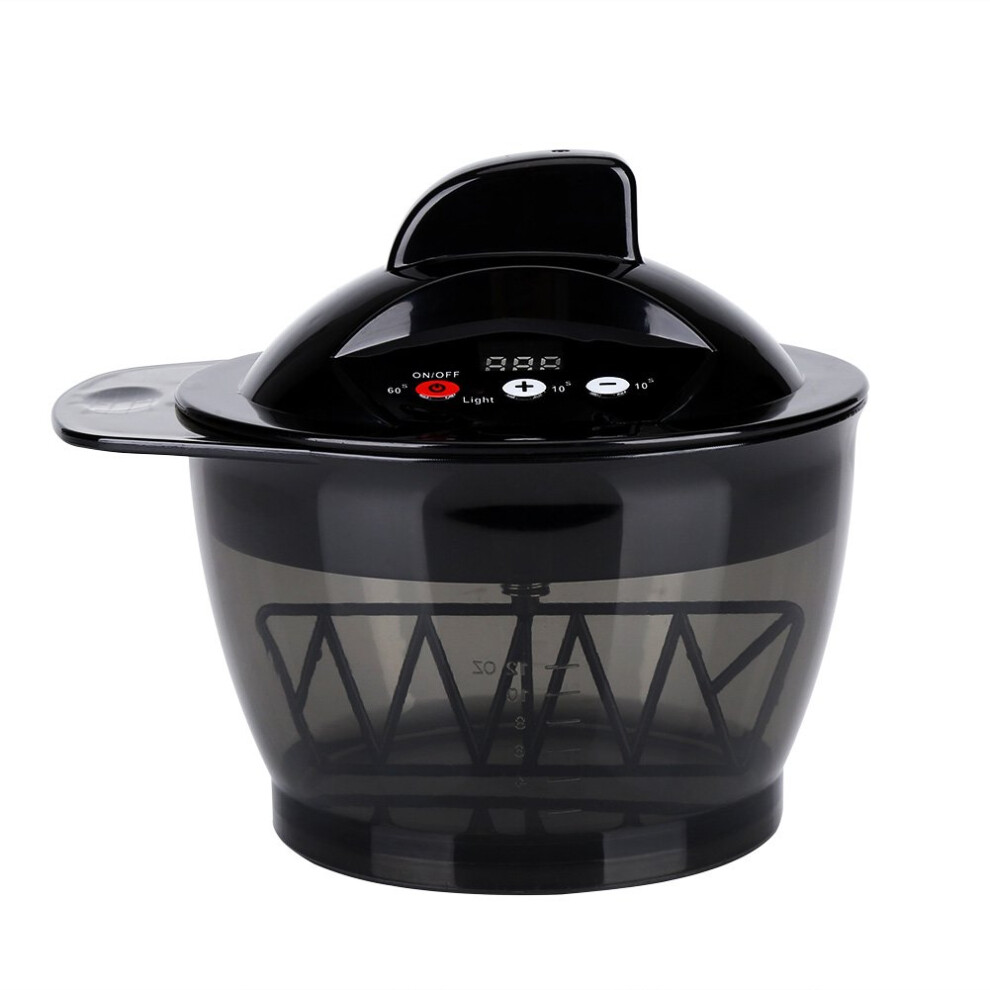 Electric Hair Color Mixing Bowl with Timer, USB Rechargeable Automatic Hair Dye Mixer for Salon and Home