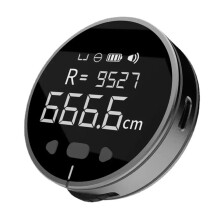 99m Rechargeable Digital Tape Measure with LCD, Long Range Electronic Measuring Tool for Carpentry Sewing DIY Black