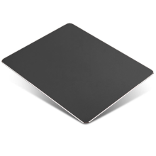 Muismat van aluminiumlegering met metalen oppervlak, dubbelzijdig ontwerp voor multifunctioneel gebruik, compacte vierkante vorm (18x18 cm), wasbaar