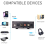 Conversor digital-analógico estéreo com controle de volume e função de microfone inclusa para PC/MAC/PS5 5