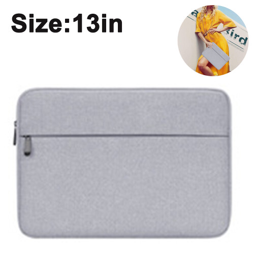 Bolsa para computador, design moderno, fina, protetora, acolchoada e com zíper para laptops de 13/15 polegadas, capa protetora compatível com 1