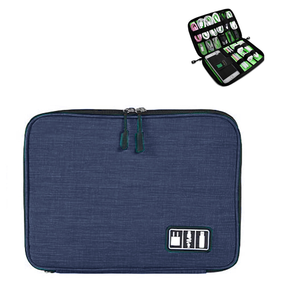 Voyager Elite Electronics Organizer, Shockproof Cord Storage Bag With Adjustable Dividers For Cords, Chargers, Memory Cards, Portable & Durable (Nylon 9147006682777