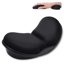 Zachte en comfortabele polssteun, ergonomische ondersteuning van traagschuim voor gamen en werken, antislipbasis voor stabiliteit en minder