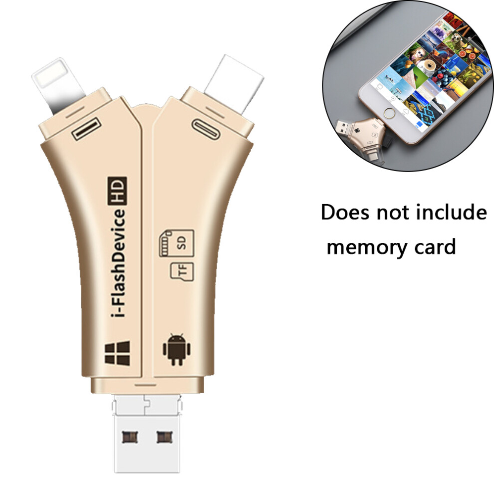 Universal Sd Card Reader, Real-Time Sharing For Iphone, Android & Mac, Plug And Play, Fast Transfer Speed, Compact And Lightweight 9176269449063