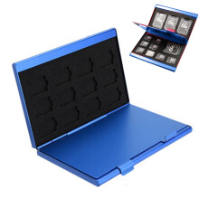 Card Keeper, Large Capacity Aluminum Alloy Case For 4 SD Cards And 8 TF Cards, Water-Resistant, Anti-Shock, Airtight And Dust-Proof, 1PCS
