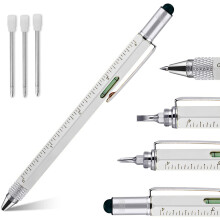 Innovatieve multifunctionele pen, draagbaar met ingebouwde liniaal en waterpas, perfect voor mannen die alles al hebben.