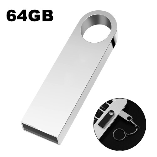 USB Stick, Εύχρηστο, Μονάδα Flash 128 GB για ψηφιακή μεταφορά δεδομένων, Αδιάβροχο και 1