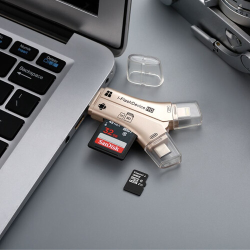 Συσκευή ανάγνωσης καρτών SD πολλαπλών θυρών plug and play, ευρεία συμβατότητα, κοινή 2