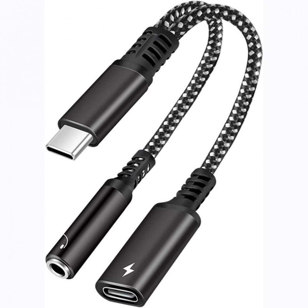 Dual Usb C And Lightning Audio Adapter, Hifi Sound, 2 In 2 Design For Usb C To 3.5Mm Jack And Fast Charging, Integrated Dac Chip For High-Fidelity Aud 9176269590536