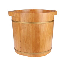 Wooden Foot Bath Tub Handmade Oak Pedicure Bucket for Home Spa and Stress Relief Soak