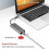 Πολυλειτουργικός διανομέας USB-C για MacBook, Προσαρμογέας παροχής ρεύματος με 4