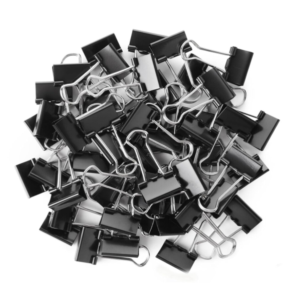 Assorted Sizes Binder Clips, Rust-Resistant Paper Clamps Ideal For Office Supplies, Convenient Organization With Tempered Steel 9147006688878