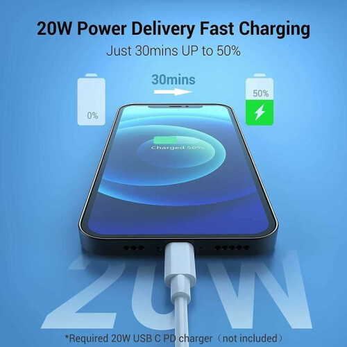 Καλώδιο δεδομένων USB-C σε Lightning Fast Charge, Ανθεκτική σχεδίαση με ευρεία συμβατότητα 1