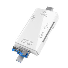 Kartenleser-Adapter für Smartphones und Laptops, Plug & Play, unterstützt USB 3.1 Typ-C-Geräte, Multi-Speicherkartenleser zur einfachen