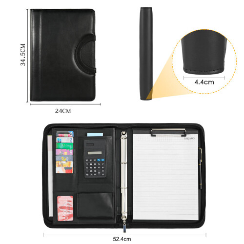 Δερμάτινο Padfolio για καθημερινή χρήση, επαγγελματικό χαρτοφυλάκιο με ντοσιέ 1