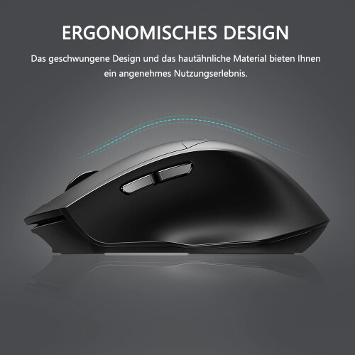 Bluetooth Mouse for Enhanced Productivity, Rechargeable Wireless Mouse with Adjustable DPI for Precise Control, Multi-Device Compatibility Tri-Mode Co 2