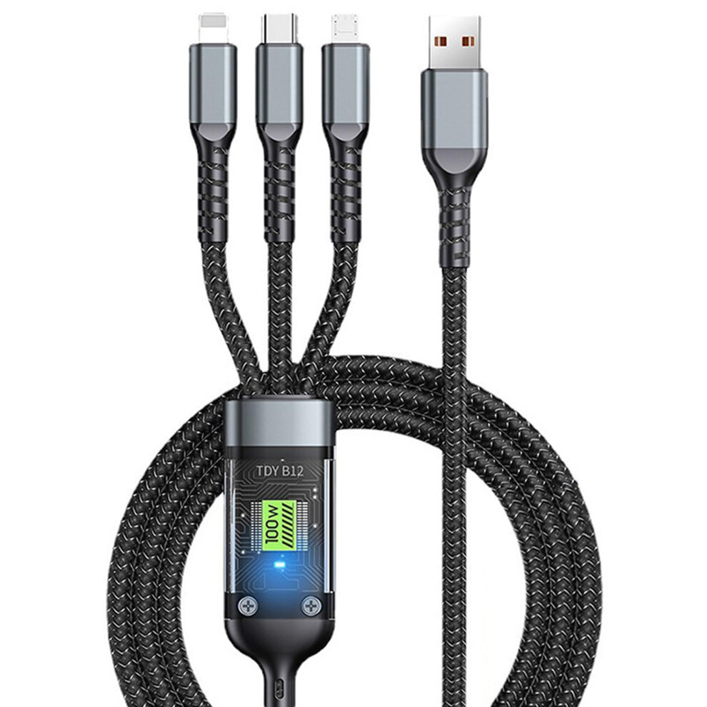 Unique Design Fast Charger Cable, Universal Compatibility 3A Nylon Braided Cord For Convenient Multi-Charging 9176269597184