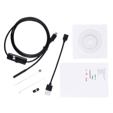 Endoscop flexibil pentru sarcini de întreținere, funcție de reglare LED, cameră de inspecție impermeabilă IP67 cu iluminare cu 6 LED-uri,