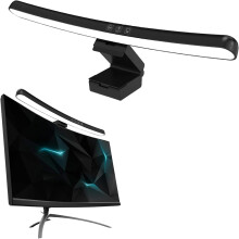 Bară luminoasă reglabilă pentru monitor, pentru ecrane curbate, îngrijire a ochilor cu blocare a luminii albastre, lampă LED cu control tactil
