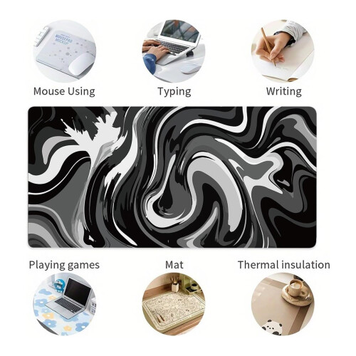 Μεγάλο Mousepad για γραφείο, εκτεταμένο XL Mousepad με αντιολισθητική βάση, Gaming Mouse Pad με 1