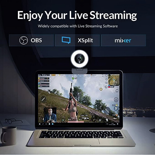 Κάμερα web HD για υπολογιστή, αυτόματη εστίαση χαμηλού εύρους ζώνης υψηλής 2