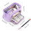 Laminated Label Tape, Quality Guarantee Ensures Your Satisfaction, Optimized for Compatibility with Various Label Makers - Large Capacity (Purple) 2