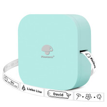 Portable Design Bluetooth Label Printer for Quick Custom Labels, High-Quality Printing Inkless Label Maker with Built-in Cutter for Office Home School