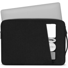 Beskyttende laptop-etui til 13,3-tommer enheder, bærbart stødsikkert etui med praktisk tilbehørslomme med lynlås, slidstærkt materiale,