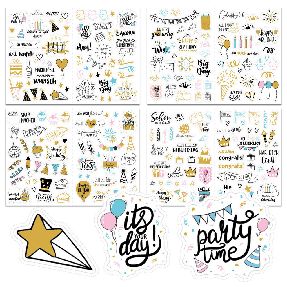 Unique Wedding Stickers, Exquisite Set Of Transparent Wedding Planner Stickers With Beautiful Illustrations For Scrapbooking, Cards And More 9176269456474
