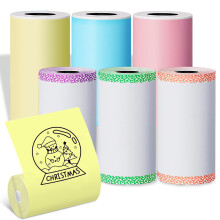 Colorful Thermal Print Paper for Mini Thermal Printers, Self Adhesive Thermal Paper BPA Free Thermal Paper, Mini Printing Paper Rolls for Creative Pro