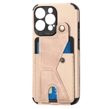Echt lederen hoesje voor iPhone 14 Pro Max met afneembare schouderriem, versterkte bescherming inclusief schokabsorberende eigenschappen en