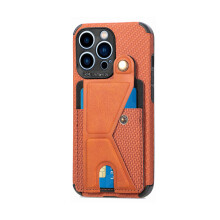 Leder-Kartenetui für iPhone 14 Pro, innovatives verstecktes Fach mit Anti-Verlust-Verschluss, schlankes, stilvolles Profil für sicheres Tragen