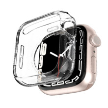 Hårdt mat cover til Apple Watch S8, stødsikker skærmbeskytter i hærdet glas, der sikrer ultratynde og præcise udskæringer, der giver adgang til