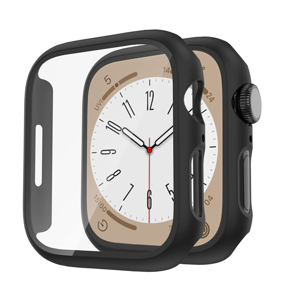 Ultra-Thin Scratch Resistant Cover, Hard Pc Case With Tempered Glass Screen Protector For Your Smartwatch Companion 9012494664119