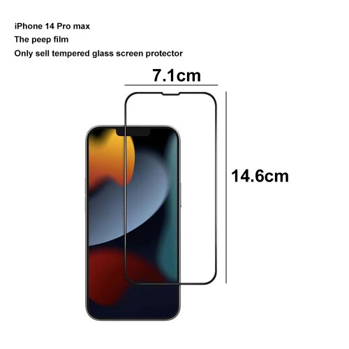 Προστατευτική ασπίδα για iPhone14, σκληρυμένο γυαλί με προστασία απορρήτου που 1