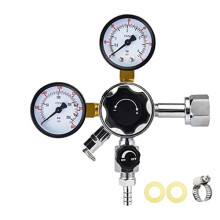 Dual Gauge CO2 Regulator with CGA320 Connection for Accurate Homebrew Beer Keg Carbonation