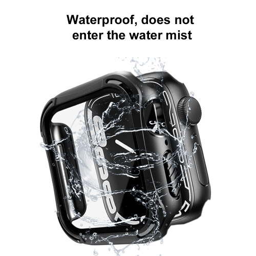 Προστατευτικό οθόνης Apple Watch, αδιάβροχη θήκη, ανθεκτική στις κραδασμούς θήκη με 2