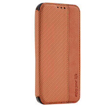 Handgjort läderfodral för iPhone14Pro, elegant plånboksfodral med affärslook och stativ som kan öppnas flera vinklar, magnetisk stängning