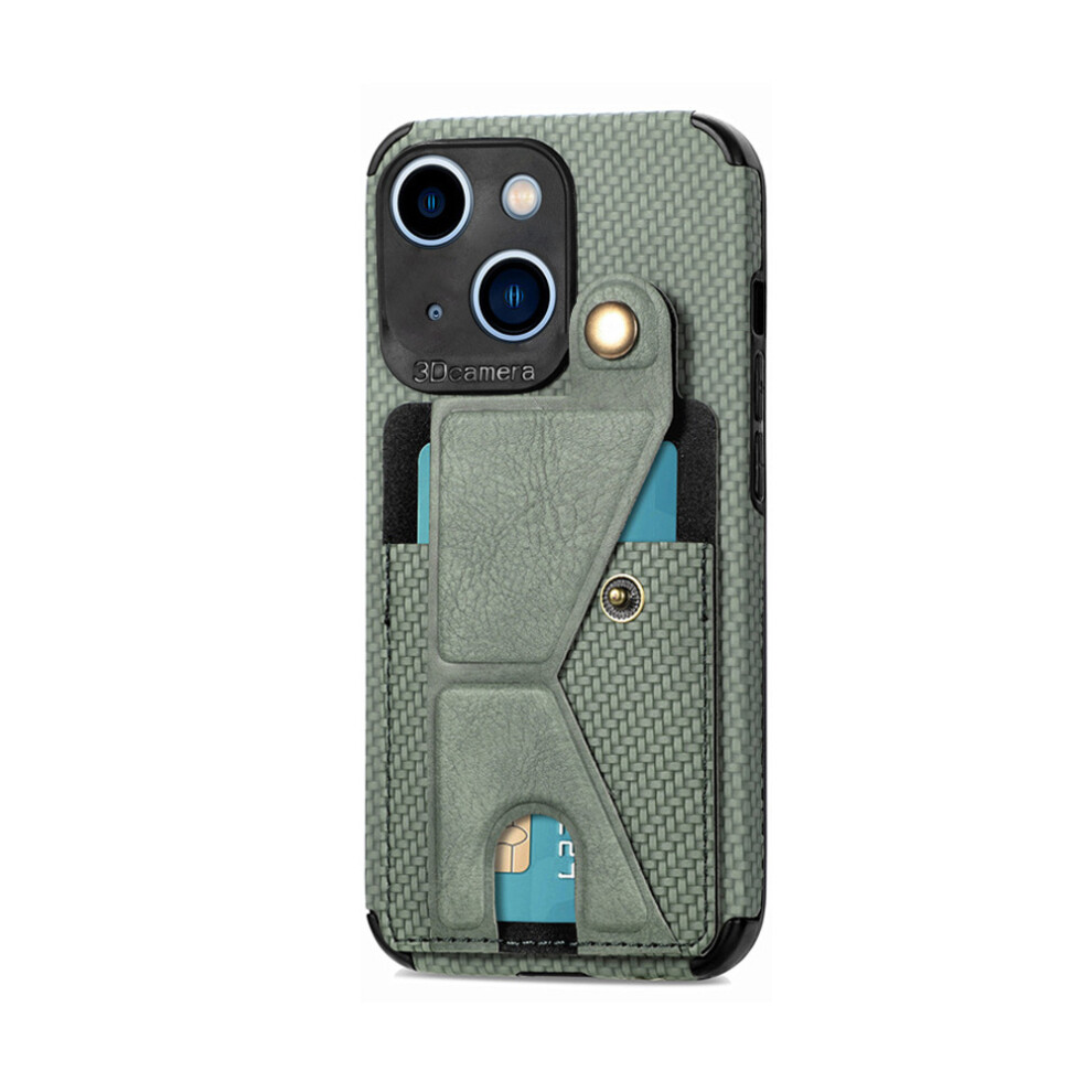 Exo-D Impact Technology For Iphone 14, Tempered Glass Screen Protector Case With Magnetic Kickstand And Rfid Protection, Slim Wallet For Daily Outdoor 9012494506495