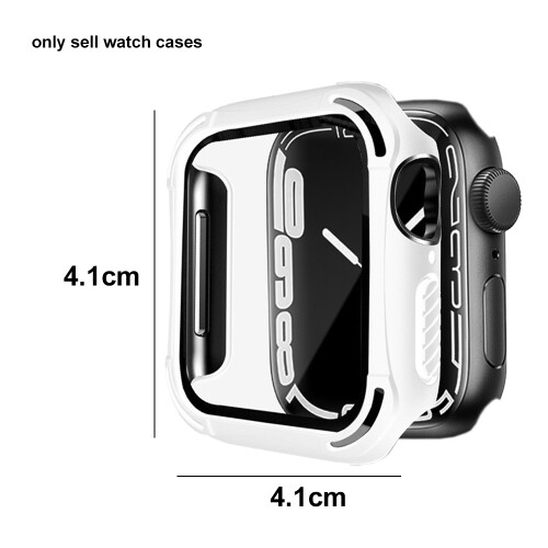 Waterproof Case for Apple Watch Series 7/8, Shockproof Protector Case with Privacy Screen Protector, Ultra-Thin Design Touch Sensitive PC Material Ful 1