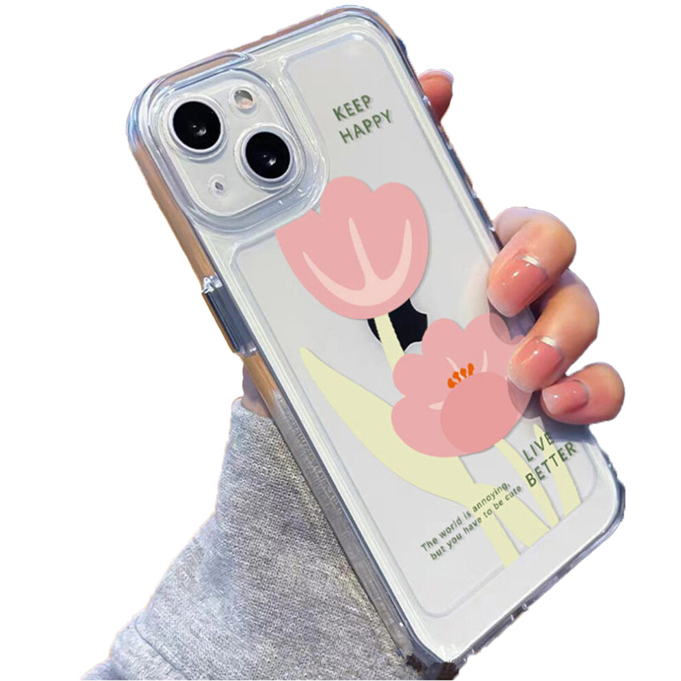 Quality Tpu Material Compatible For Iphone 14 Series, Raised Lip Protection With Shockproof Clear Curly Wave Frame, Easy Grip And Installation For A S 9012494509052