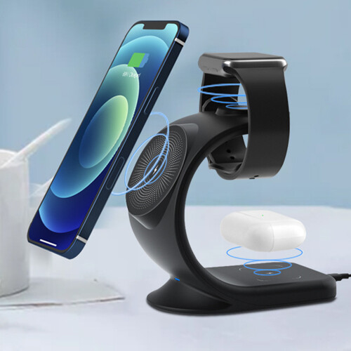 Λύση φόρτισης 3 σε 1, Έξυπνη προστασία για iPhone, iWatch, AirPods, Σχεδιασμός εξοικονόμησης 2