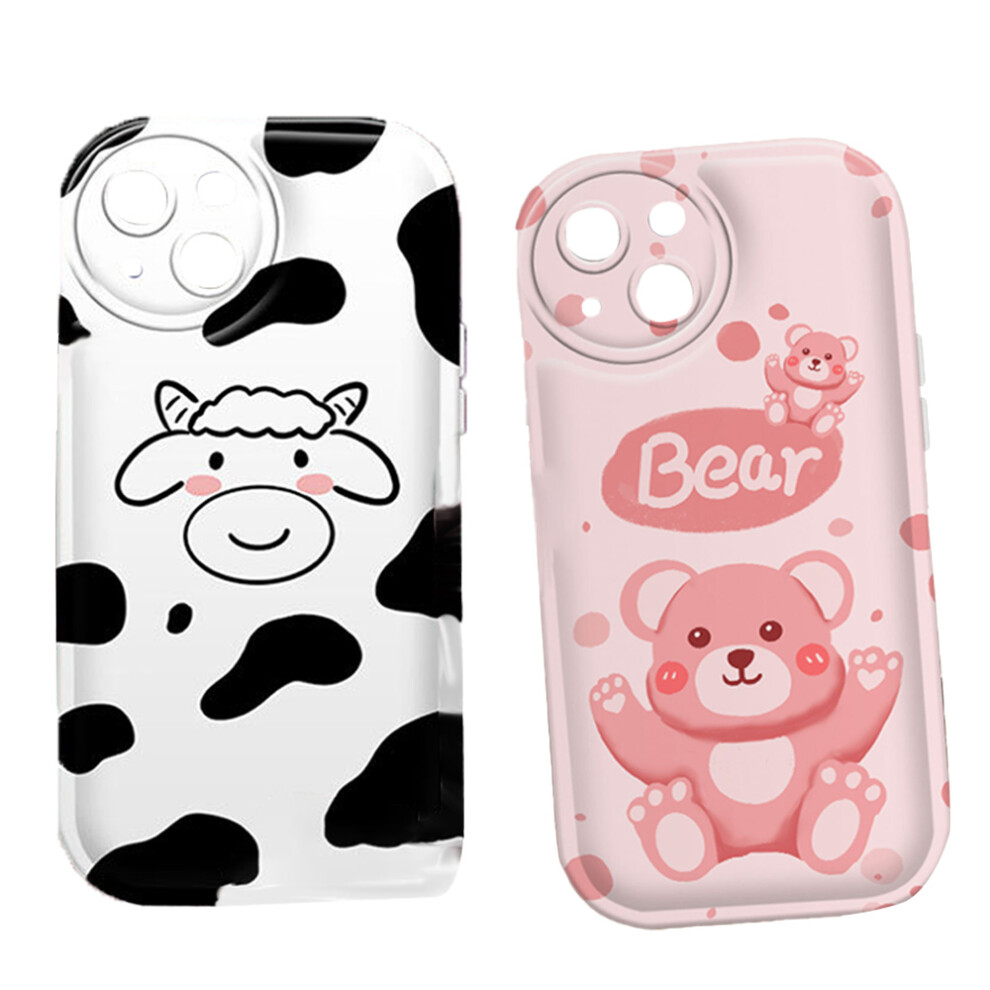 Kawaii Phone Case For Iphone 14 Pro Max, Shockproof Protective Case With Soft Rubber Material And Embossing Cartoon Case, Flexible Silicone Bumper Wit 9176269908362