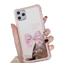 Spiegelnde Handyhülle, kompatibel mit iPhone 13 Pro, stoßfeste Schutzhülle mit niedlichen Mustern und hochwertigem TPU-Material, umfassender Schutz