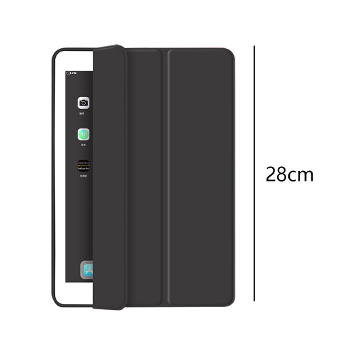 Capa para iPad Pro 2021/2020 (11 polegadas), capa protetora em TPU macio com suporte para Apple Pencil, ativação/desativação automática, couro 1